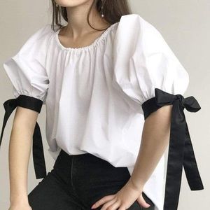 Eliza Faulkner white Sally top
